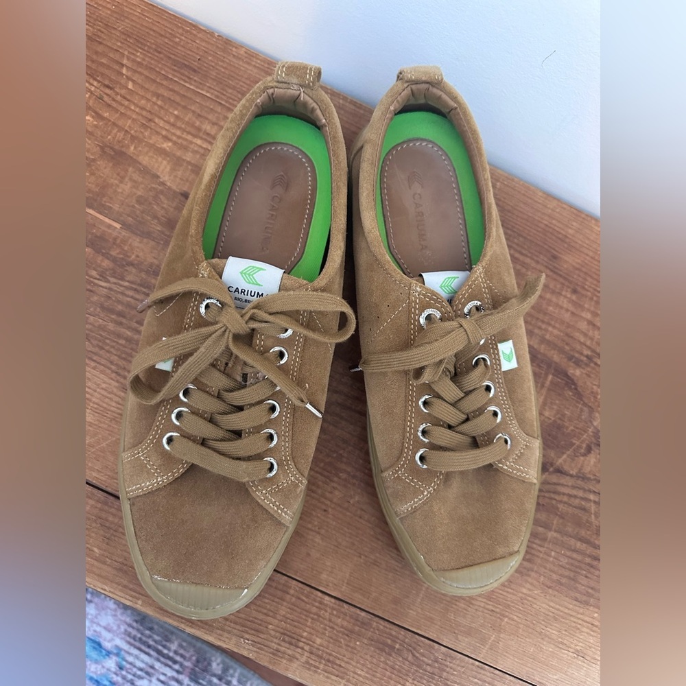 Unisex brown suede Cariuma Skate board Sneakers - Picture 2 of 9